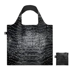 【新品】LOQI ローキー トートバッグ CROCODILE Black Recycled Bag/CR.BL エコバッグ リサイクルエコバッグ ストラップなし 内ポケットなし 撥水加工 LOQI Recycled Bag 大きめのサムネイル