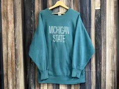 90s チャンピオン　champion  REVERSE WEAVE リバースウィーブ ミシガン スエット　サイズ L カラー　緑 グリーン