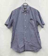 ヒステリックグラマー 新品 メンズXL ヒッコリー風 ロゴ シャツ 羽織 