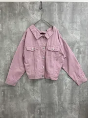 LOVETOXIC ラブトキシック ナルミヤ コットン バックリボン Gジャン デニム ジャケット sizeM(150)/ピンク ■◇ レディース