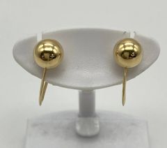 美品 K18 ピアス 丸珠 8ミリ18金ピアス 0.9g P822 - メルカリ