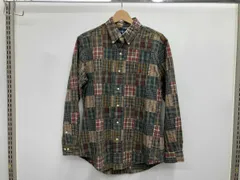 RALPH LAUREN ラルフローレン パッチワークチェックシャツ ボタンダウンシャツ Lサイズ CUSTOM FIT 