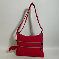 2602-254｜キプリング ショルダーバッグ ナイロン レッド