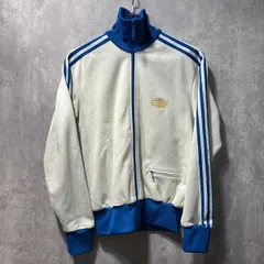 90s adidas ワールドマーク トラックジャケット 60-70s復刻版 XSサイズ ホワイト アディダス  