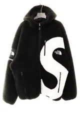 シュプリーム SUPREME × THE NORTH FACE 20AW S LOGO HOODED FLEECE JACKET BLACK XL NT62004I ザ ノース フェイス ロゴ フード フリース ジャケット ボア ☆AA★260305