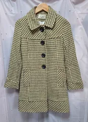 ウール混レトロコート