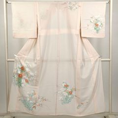 付け下げ 夏用 絽 花模様 紋無し 華やか 着物 015k - メルカリ