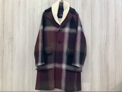 CREST BRIDGE クレストブリッジ HARRIS TWEED ハリスツイード チェック柄 オーバーコート ウールコートMサイズ 