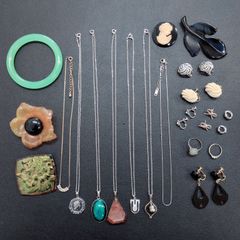 遺品整理まとめて□83】ジュエリー 20点 K18刻印 SILVER ネックレス