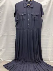 POLO RALPH LAUREN 半袖ワンピース 211977434001 表記サイズ14 ネイビー 