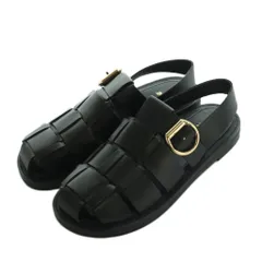 ザラ ZARA グルカサンダル レザー 35 22.5cm 黒 /MI