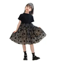 【新着商品】チュール ワンピース キッズ ドレス ボリューム 膝丈 子供 女の子 結婚式 ドレス ピアノ発表会 フォーマル 卒業式 七五三 入園式 かわいい