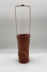 アンティーク 大正 昭和 華道 茶道 花籠 竹籠 竹細工 フラワーベース