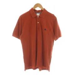 ブルックスブラザーズ BROOKS BROTHERS ポロシャツ M 茶 ブラウン 半袖 ロゴ刺繍 /RR