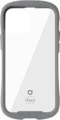 iFace Reflection iPhone 13 mini ケース クリア 強化ガラス (グレー)【アイフェイス アイフォン 13mini カバー 透明 耐衝撃 米国MIL規格取得 ストラップホール付き】
