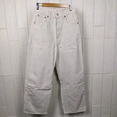マウジー  MOUSSY ストレートデニム   ハイウエスト   ホワイト  サイズ26  コットン100％  レディース