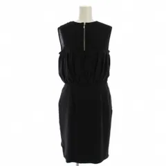 ポールスミス ブラック レーベル Paul Smith BLACK LABEL ワンピース ひざ丈 ノースリーブ 40 黒 /BM