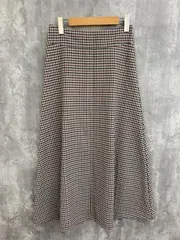 Mila Owen ミラオーウェン フレア ハイウエスト ロング スカート size1/チェック ■■レディース