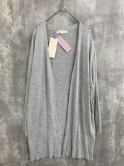 新品 grove グローブ ベーシックロング カーディガン sizeXL/グレー ■■レディース