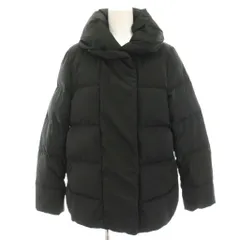 アーバンリサーチ サニーレーベル URBAN RESEARCH Sonny Label ダウンジャケット 36 黒 ブラック ハイネック ジップアップ /HN ■MA