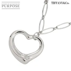 ティファニー TIFFANY&Co. オープンハート ネックレス 幅35mm 42cm 29.0g シルバー SV 925 Necklace 90311408