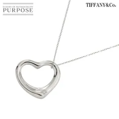ティファニー TIFFANY&Co. オープンハート 幅22mm ネックレス 40cm Pt プラチナ Necklace 90312857