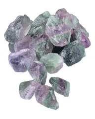 【特価セール】YFFSFDC 天然水晶 フローライト 天然彩蛍石原石 (約2-3cm)