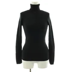 ブルーレーベルクレストブリッジ BLUE LABEL CRESTBRIDGE ニット セーター 長袖 タートルネック ウール 38 黒 ブラック /KU