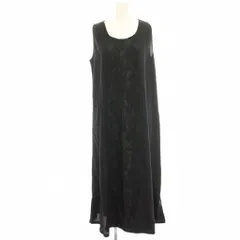 パターントルソ patterntorso タグ付き ワンピース 黒 ブラック ノースリーブ レース切替 ロング マキシ /HN ■MA