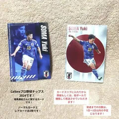 【サッカーワールドカップ2024】　日本代表　相馬勇紀　Calbee　カードセット