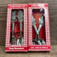 東京ディズニーランド ミッキー&ミニー カトラリー スプーン フォーク 2点セット
