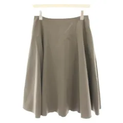 フォクシーニューヨーク FOXEY NEW YORK スカート ひざ丈 フレア 40 茶 ブラウン 39983 /YT