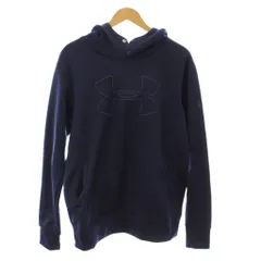 アンダーアーマー UNDER ARMOUR ジャケット 上着 L ネイビー フード付き 長袖 カンガルーポケット /JP