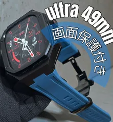 Apple Watch Ultra 1 / 2 / 3（49mm）対応　265
画面保護一体型 アルミ合金ケース＆ラバーバンド