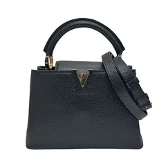 LOUIS VUITTON ルイヴィトン カプシーヌ BB 2way ハンドバッグ M94755 ショルダーバッグ トリヨンレザー ブラック ゴールド金具 レディース