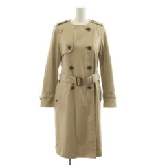 スローブ イエナ SLOBE IENA  ノーカラートレンチコート ロング ベルト付き 38 ベージュ 19020912701010 /RR