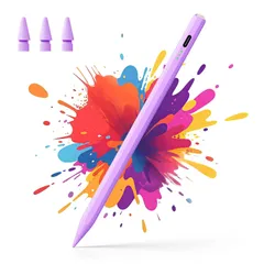 【人気商品】HSTT iPadペンシル 2018-2025年全機種対応 アップルペンシル代替 傾き感知/磁気吸着/超高感度 パームリジェクション Type-C 13分急速充電 極細0.9mm 耐摩耗 軽量設計 学生/デザイン/ドローイング用 替芯3本付き iP