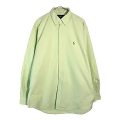 RALPH LAUREN ラルフローレン ボタンダウン 長袖シャツ ライトグリーン(メンズ 16 1/2)中古 古着 X4357