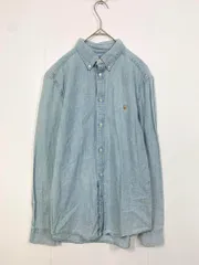 Ralph Lauren ラルフローレン 胸刺繍 ボタンダウン 長袖 シャツ size20/水色 ■■メンズ