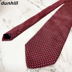 【美品】ダンヒル dunhill ネクタイ シルク100% 総柄 イタリア製 ヴィンテージ vintage