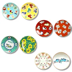 【九谷焼】色絵豆皿『The Color』（2枚セットより）