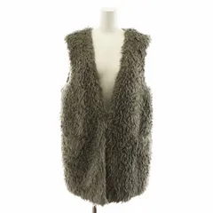 プラステ PLST 23AW フェイクファーベスト M グレー 12-3402001 /AN27