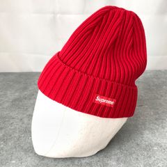 Supreme ニット帽 ビーニー レッド シュプリーム ミニboxロゴ - メルカリ