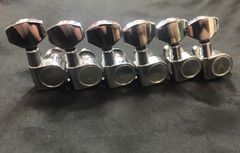 GOTOH ロック式 ギター用ペグ ブラック 6個セット ストラト テレキャス 