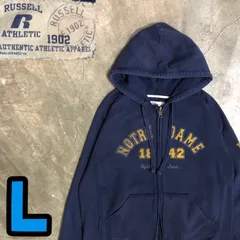 T7756 Russell Athletic フルジップパーカー　カレッジ