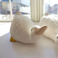 西ドイツ製 アヒル 親子 陶器 ヴィンテージ アンティーク ヨーロッパ