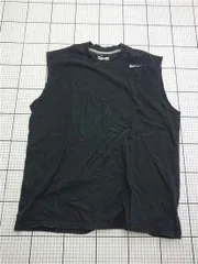 ◇ ⊂ ナイキ Nike DRI-FIT COTTON TEE ノースリーブTシャツ ブラック系 メンズ L E  【1602190006016】