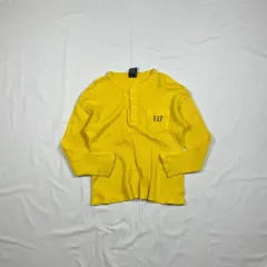 90s GAP(ギャップ) ロゴ ポケット ワッフル ロングスリーブ 長袖Tシャツ