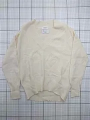 ◇ Θ オペークドットクリップ OPAQUE.CLIP Vネックニットカーディガン アイボリー系 レディース S E  【1602190010242】