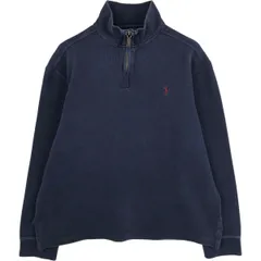 古着 ラルフローレン Ralph Lauren POLO by Ralph Lauren ハーフジップスウェットシャツ トレーナー メンズL相当/eaa621718